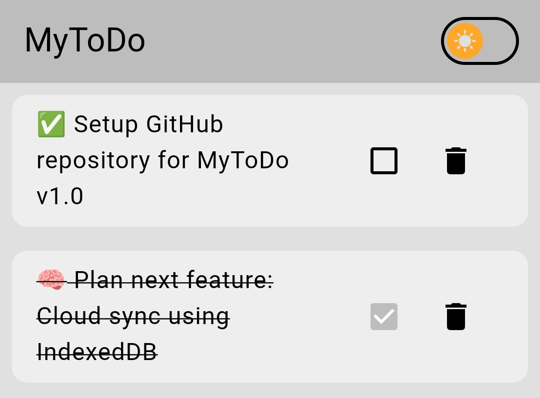 MyToDo – Flutter Android App image 1
