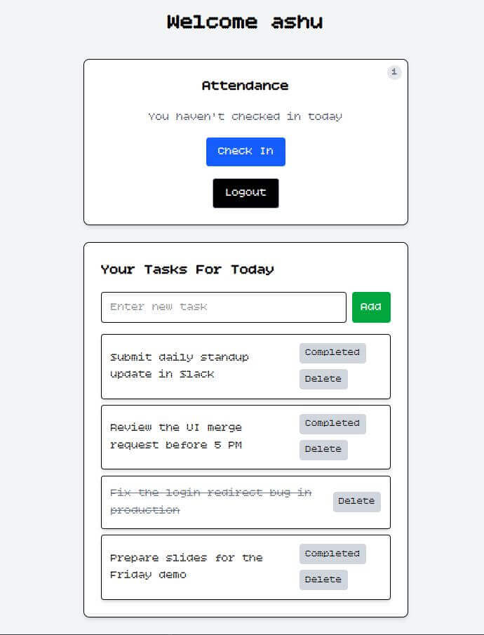 Employee Portal WebApp image 3
