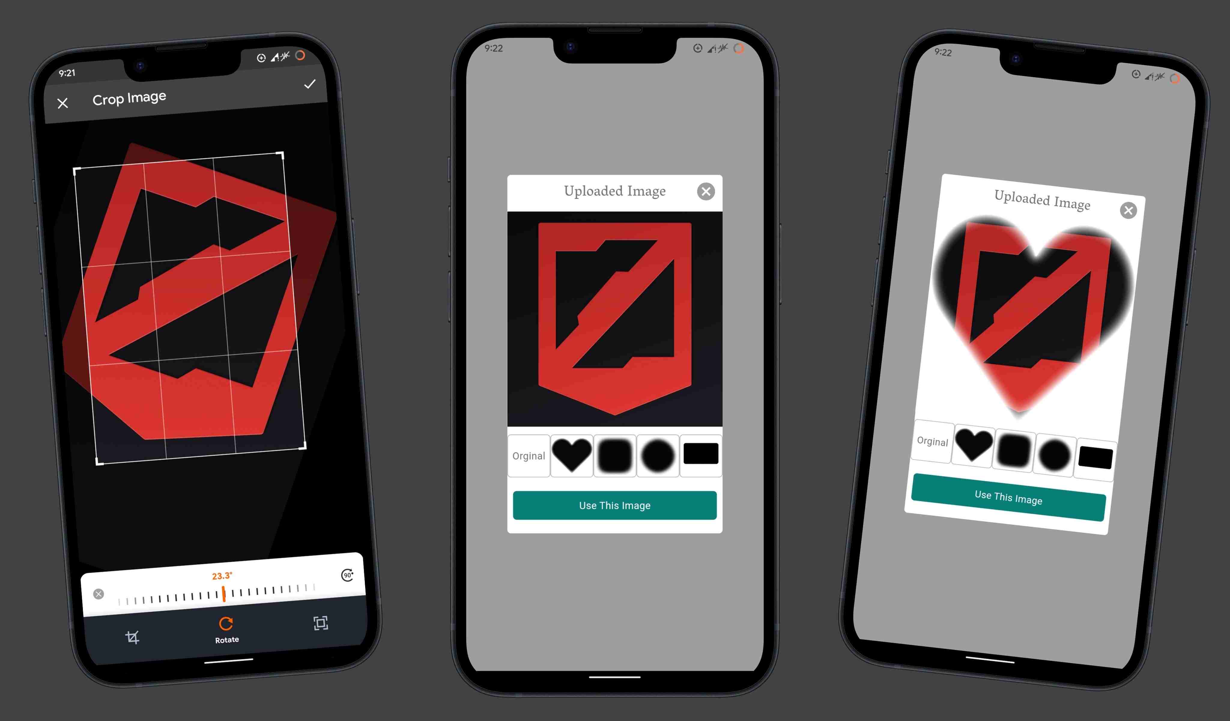 Flutter photo editing app by DevBehindYou with cropping and framing tools